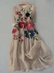 floral 3d print dress, view 6 - MRSLM