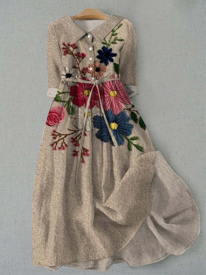 floral 3d print dress, view 6 - MRSLM