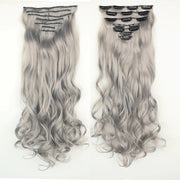 long wavy ombre clip-in hair extensions, view 5 - MRSLM