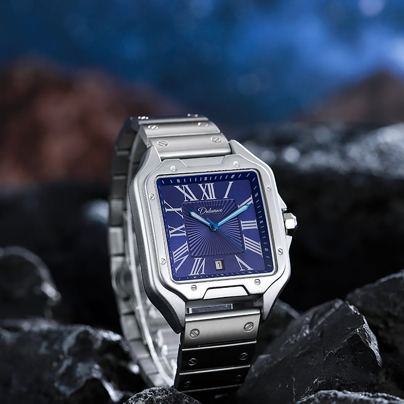 men's automatic calendar watch, view 4 - MRSLM