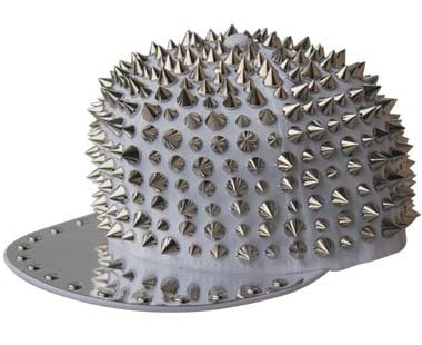 punk pointed rivet hip hop hat, view 4 - MRSLM