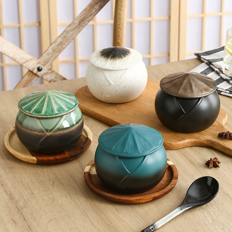 ceramic bamboo hat stew bowl, view 4 - MRSLM