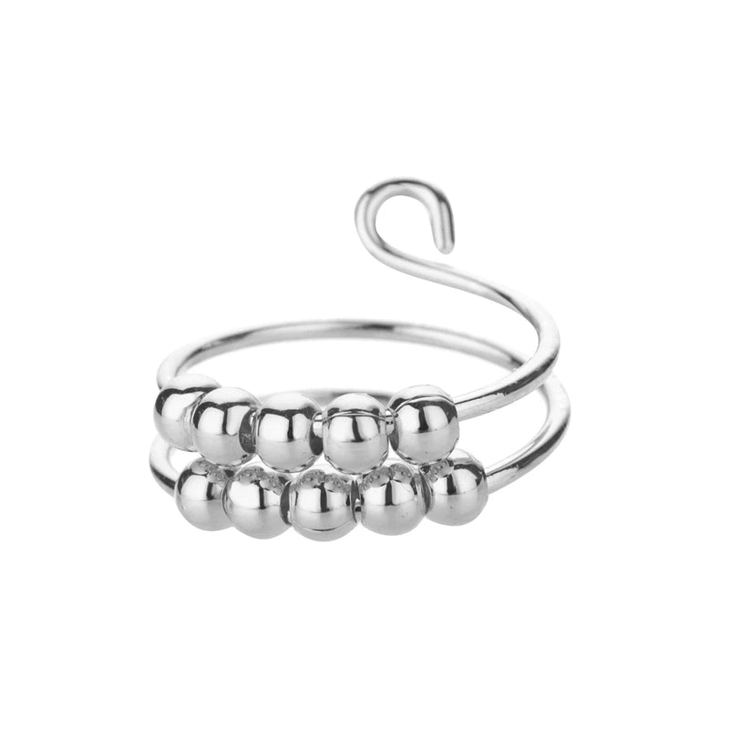 stainless steel fidget ring, view 2 - MRSLM