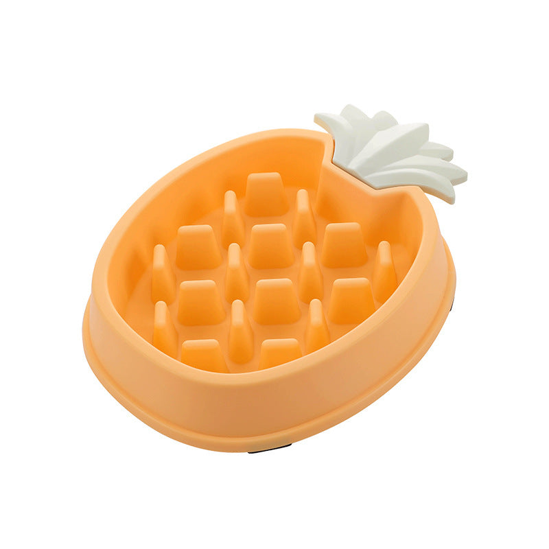pineapple shape dog slow feeder bowl, view 5 - MRSLM