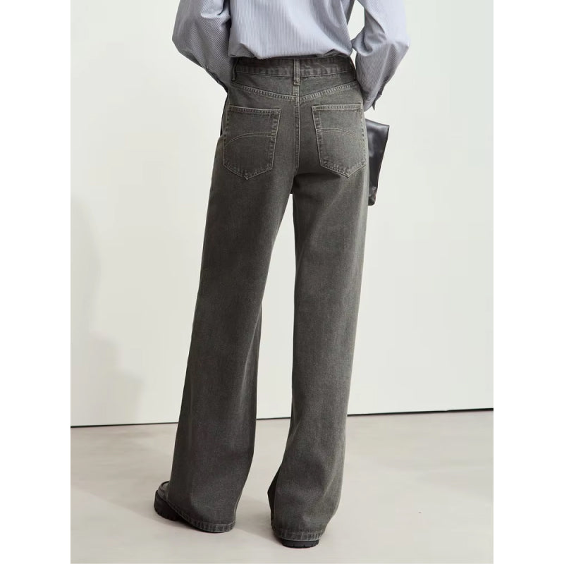 women's wide-leg retro jeans, view 8 - MRSLM