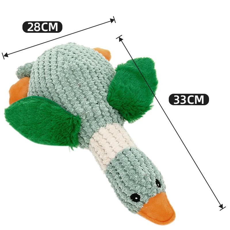 wild-goose squeaky plush dog toy, view 2 - MRSLM