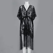 women's self-tie lace shawl, view 2 - MRSLM