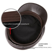 Sheepskin flat-top hat, view 3 - MRSLM