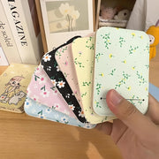 floral flip folding pocket mirror, view 9 - MRSLM
