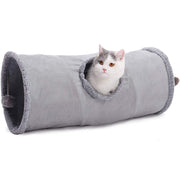 collapsible cat tunnel with crinkle suede, view 8 - MRSLM