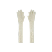 Women's long fingerless winter gloves, view 4 - MRSLM