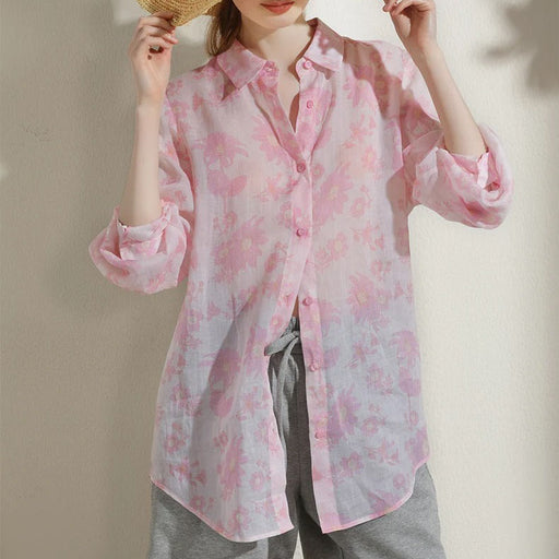 floral ramie blouse - MRSLM