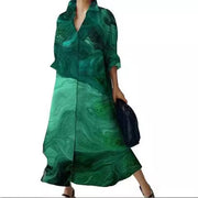 women's loose printed dress, view 5 - MRSLM