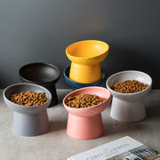 elevated ceramic pet bowl, view 9 - MRSLM