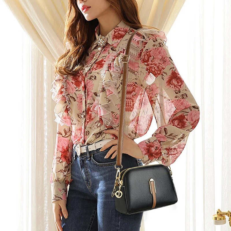leather crossbody bag, view 14 - MRSLM