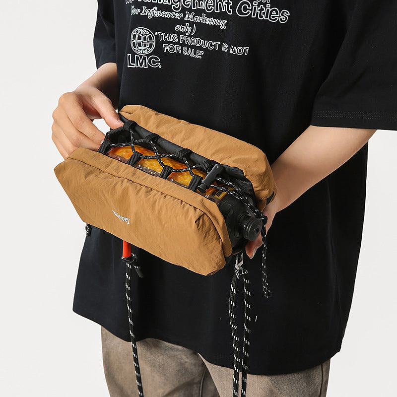 nylon crossbody phone bag, view 5 - MRSLM