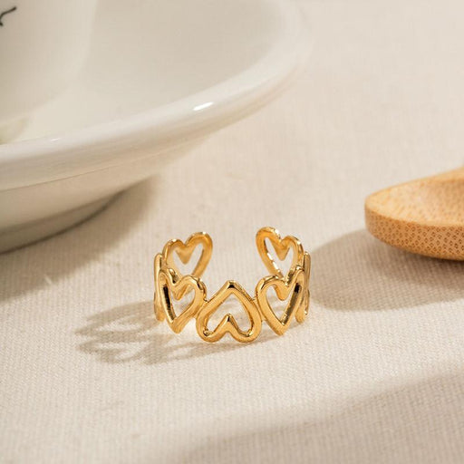 adjustable heart open ring - MRSLM