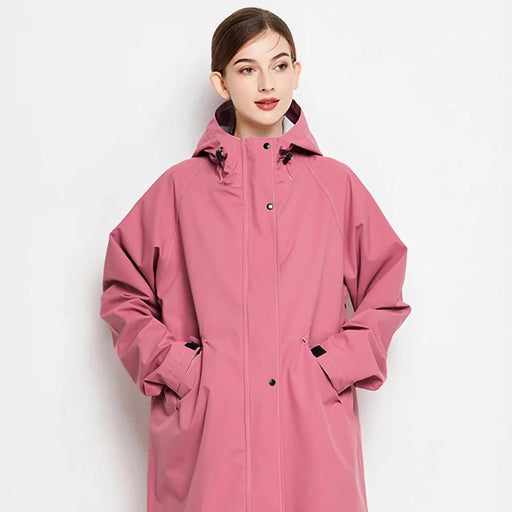 women's waterproof hooded rain jacket - MRSLM