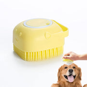 silicone dog bath brush, view 4 - MRSLM