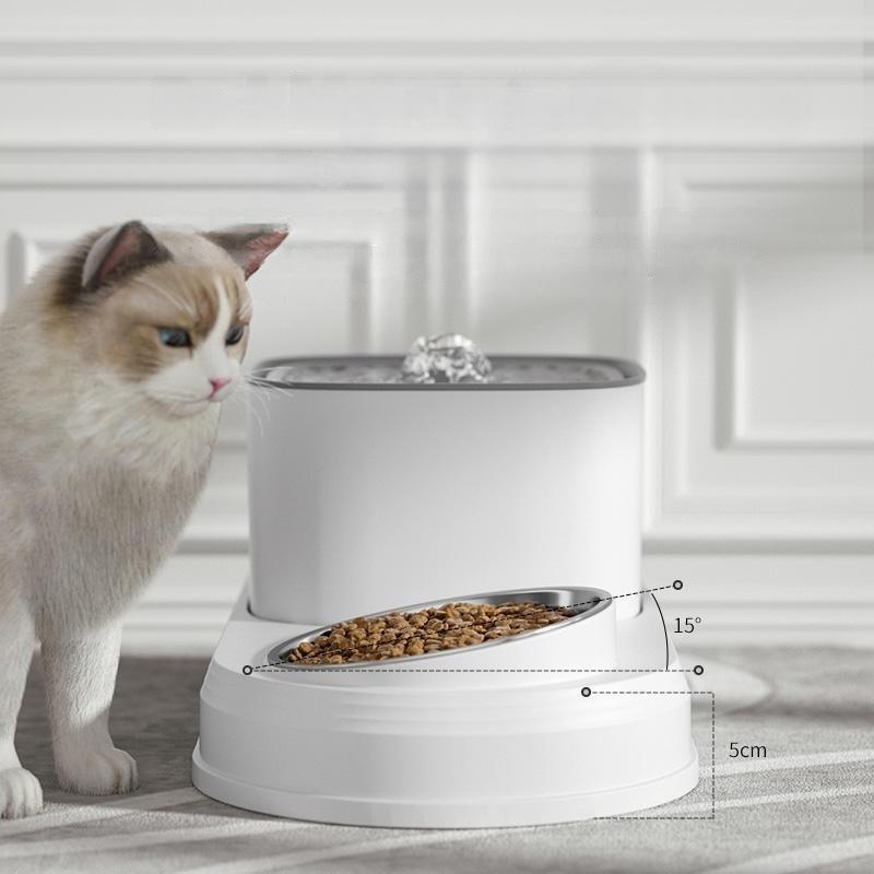 cat water fountain and feeder - MRSLM