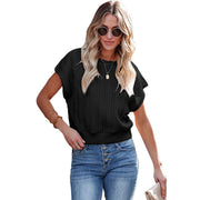 women's knit texture slim pullover, view 3 - MRSLM