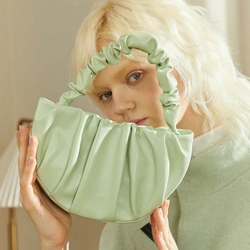 sheepskin pleated crossbody bag - MRSLM