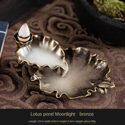 leaf tower ceramic backflow incense burner, view 2 - MRSLM