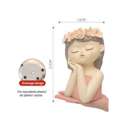 fairy girl planter for succulents, view 11 - MRSLM