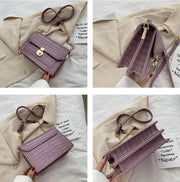 stone pattern pu crossbody bag, view 6 - MRSLM