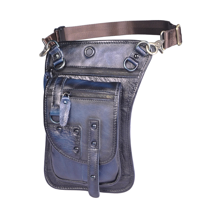 men's leather fanny pack, view 3 - MRSLM