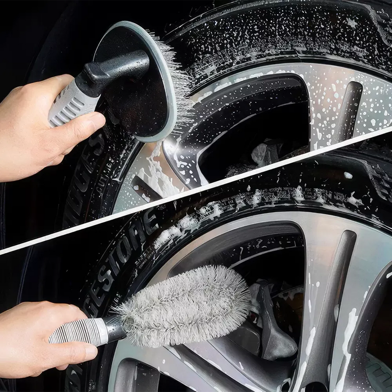 L-shaped car wheel brush - MRSLM