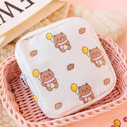 kawaii bear multi-use pouch, view 2 - MRSLM