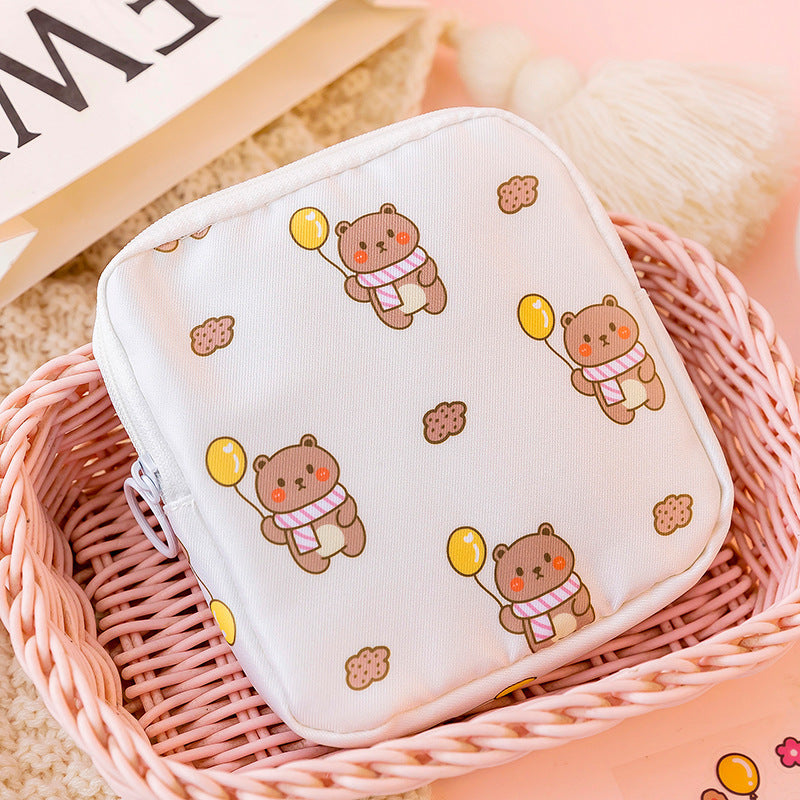 kawaii bear multi-use pouch, view 2 - MRSLM
