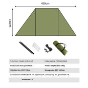 outdoor stove camping windshield screen, view 12 - MRSLM