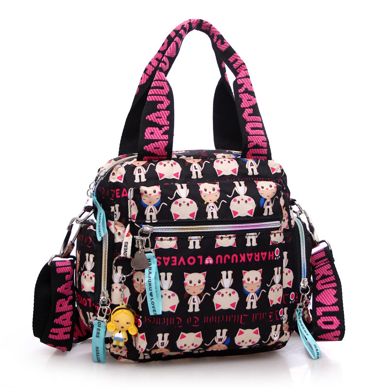 oxford cloth handbag for women, view 3 - MRSLM