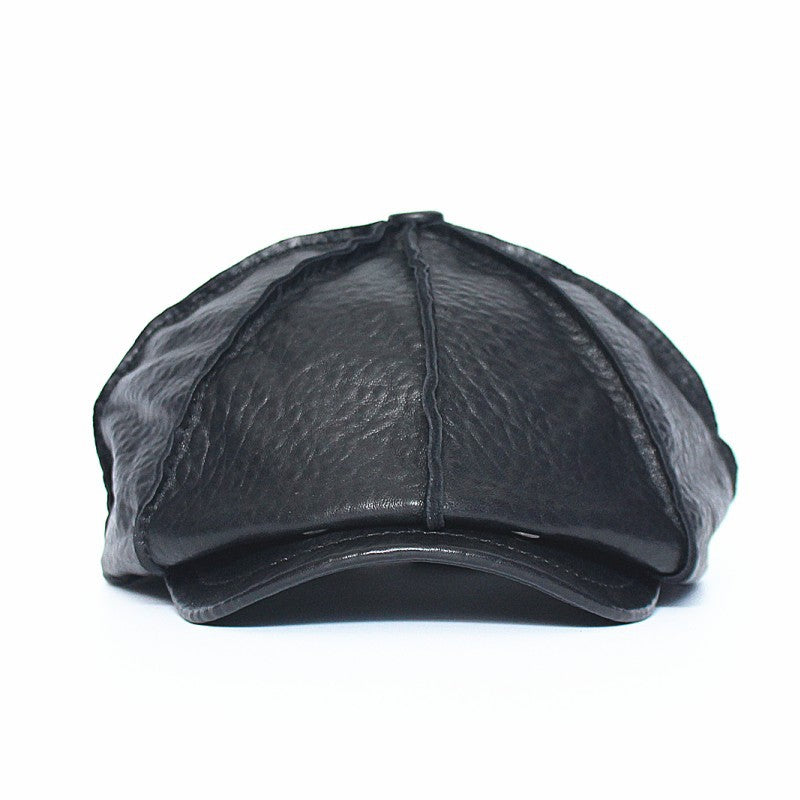 first layer cowhide beret, view 2 - MRSLM