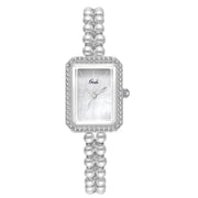 Women's shell pearl quartz watch, view 5 - MRSLM