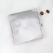 golden edge marble ceramic coasters, view 2 - MRSLM