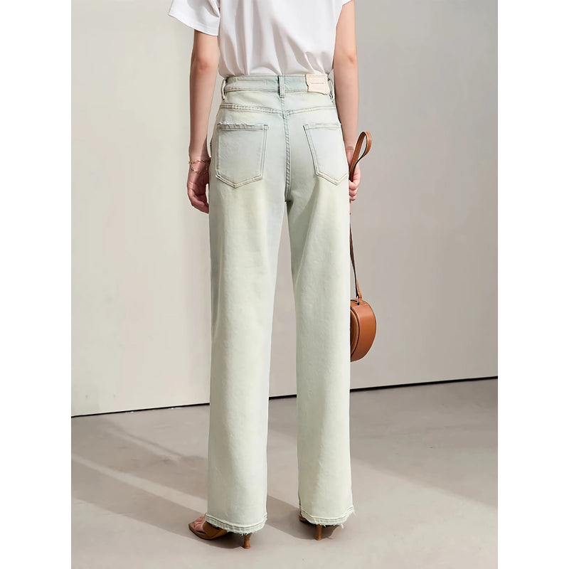 Women's vintage straight-leg jeans, view 5 - MRSLM