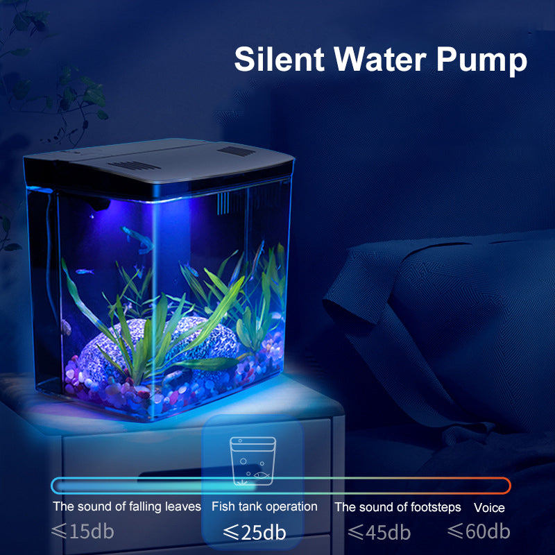 compact LED fish tank, view 4 - MRSLM