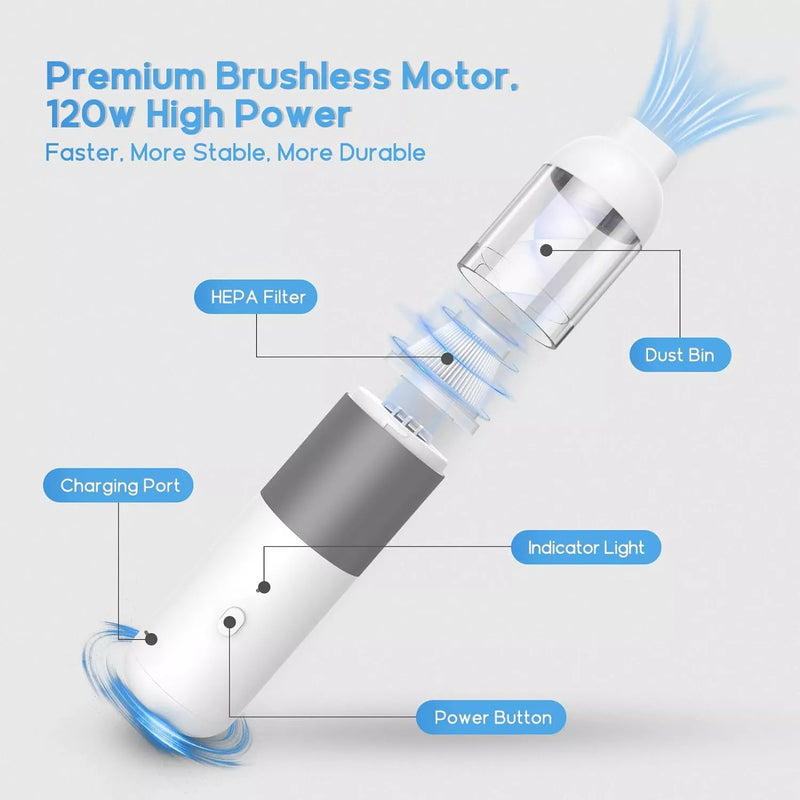 portable cordless handheld vacuum cleaner, view 9 - MRSLM