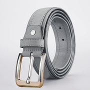 men's suede belt with Oxford fabric strap, view 6 - MRSLM