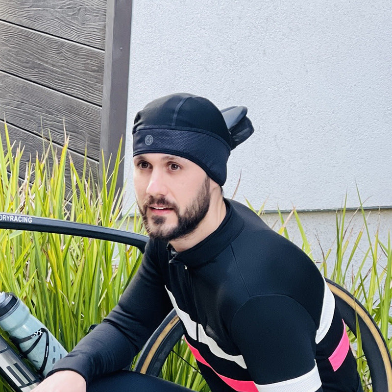 men's non-slip cycling cap black - MRSLM