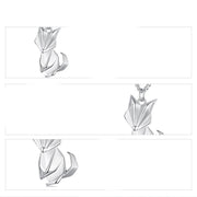 origami little fox necklace, view 5 - MRSLM