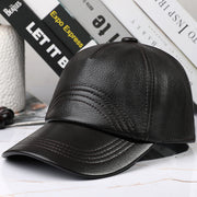 men's sheepskin leather baseball cap - MRSLM