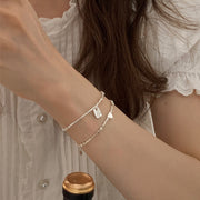 women's s925 silver love tag bracelet, view 3 - MRSLM