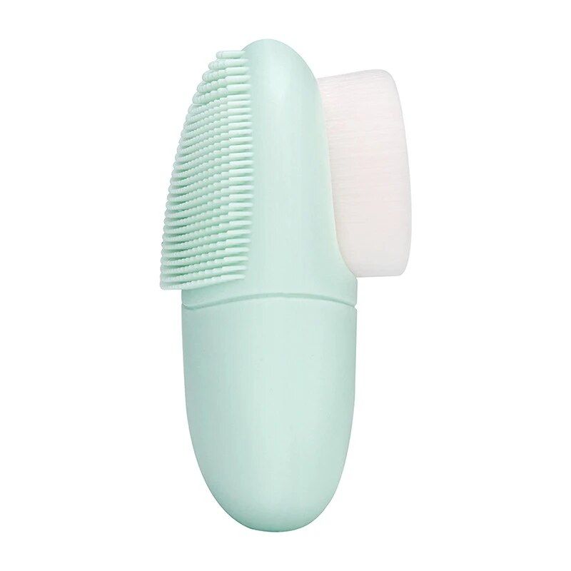 dual-headed silicone facial cleansing brush, view 4 - MRSLM