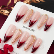 handmade press-on almond nails, view 4 - MRSLM