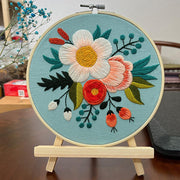 DIY floral embroidery kit, view 3 - MRSLM