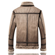 Men's polo collar fleece-lined jacket, view 4 - MRSLM